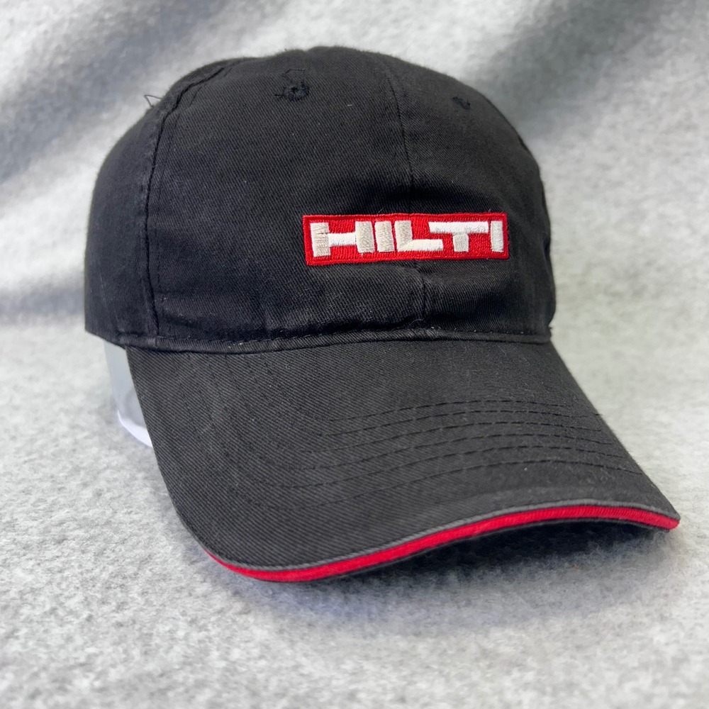 Hilti Logo Unisex Black Hilti Baseball Cap Adjustable Strapback 58cm